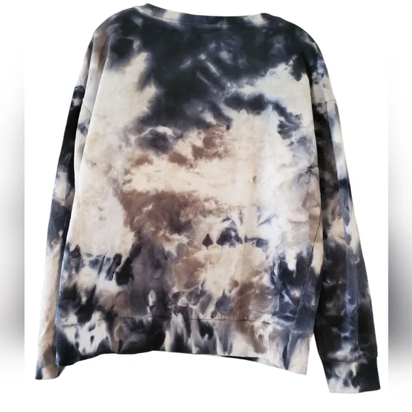 Chance Or Fate Oversized Pullover Tie Dyed Sweatshirt Size M - Picture 2 of 8